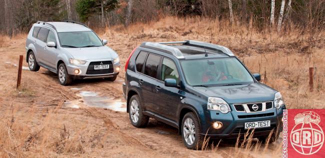 nissan x-trail или mitsubishi outlander xl