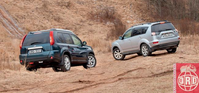 nissan x-trail или mitsubishi outlander xl